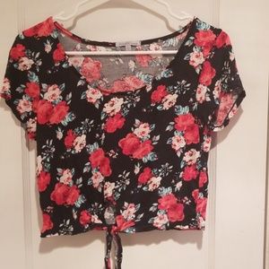 Floral crop top